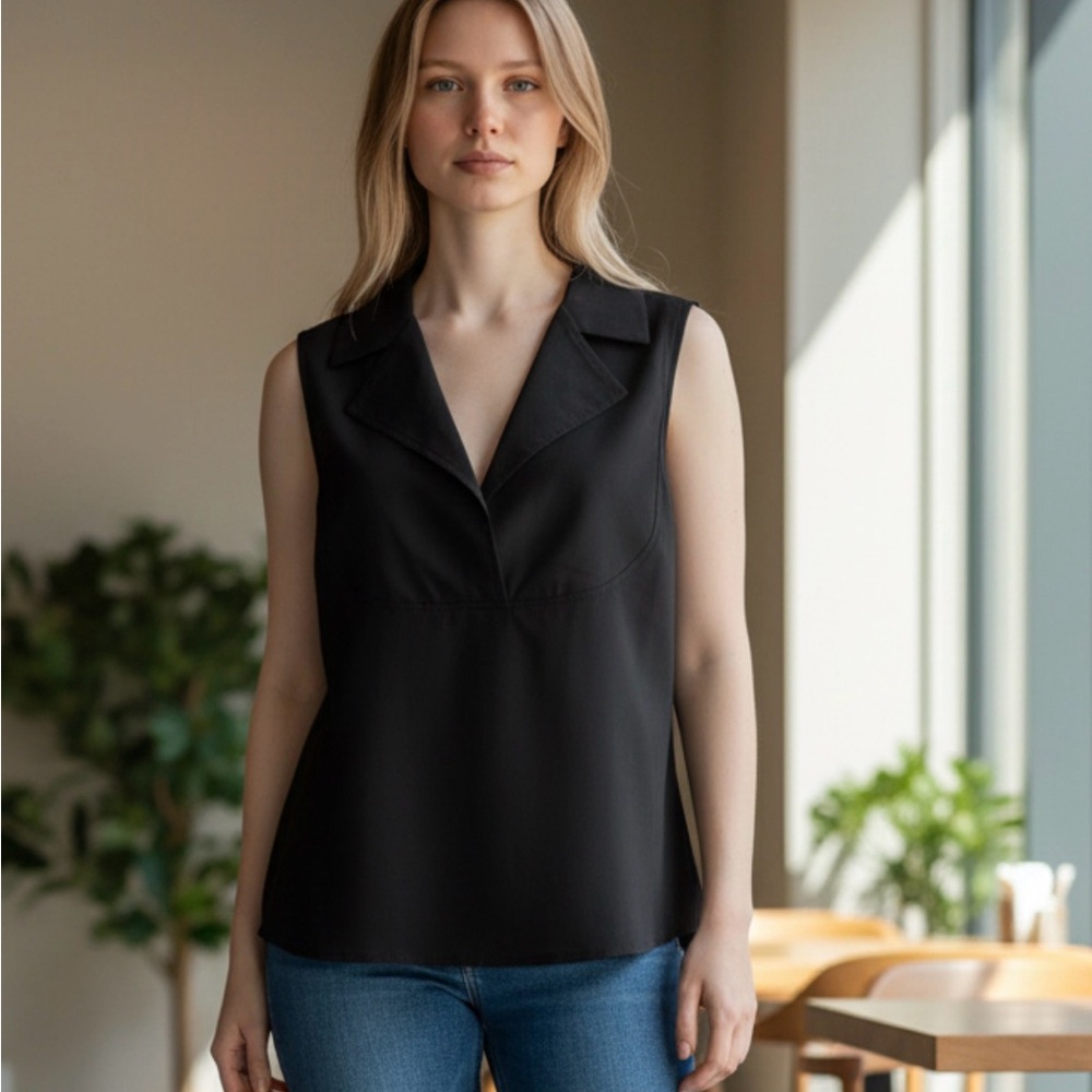 Undercover Elegant Black V-Neck Blouse